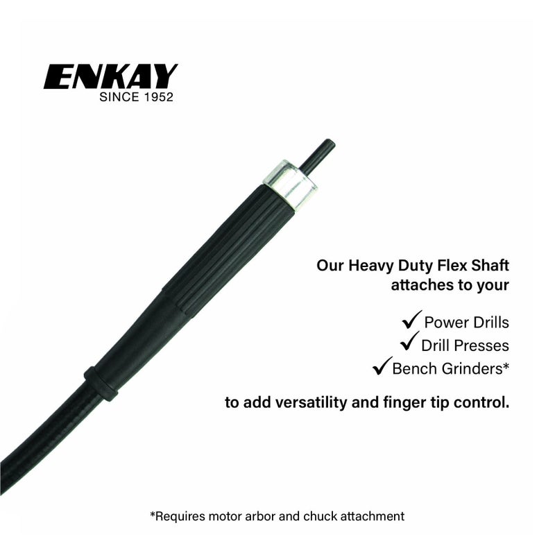 ENKAY - Heavy Duty Flex Shaft with 1/4 inch Keyless Chuck (56 inches) - Image 4